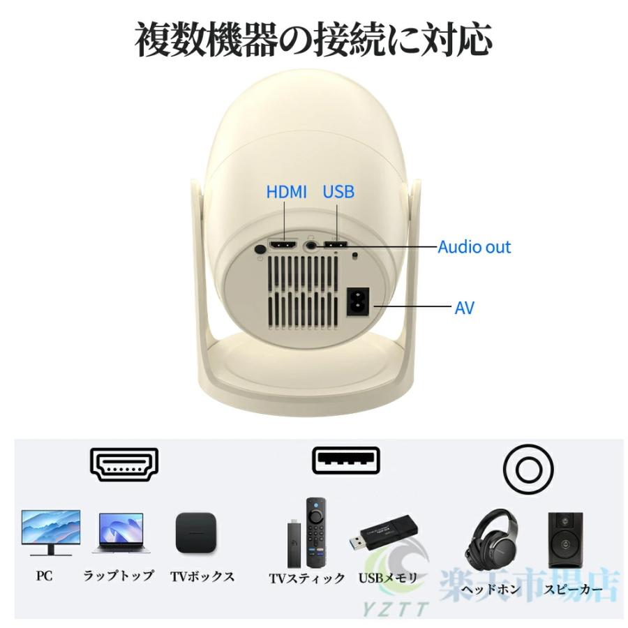 プロジェクター 小型 家庭用 天井投影 5G 1080P&4K対応 高画質 26000LM 自動フォーカス 自動台形補正 高輝度 YouTube android搭載 スマホ 高画質静音_15