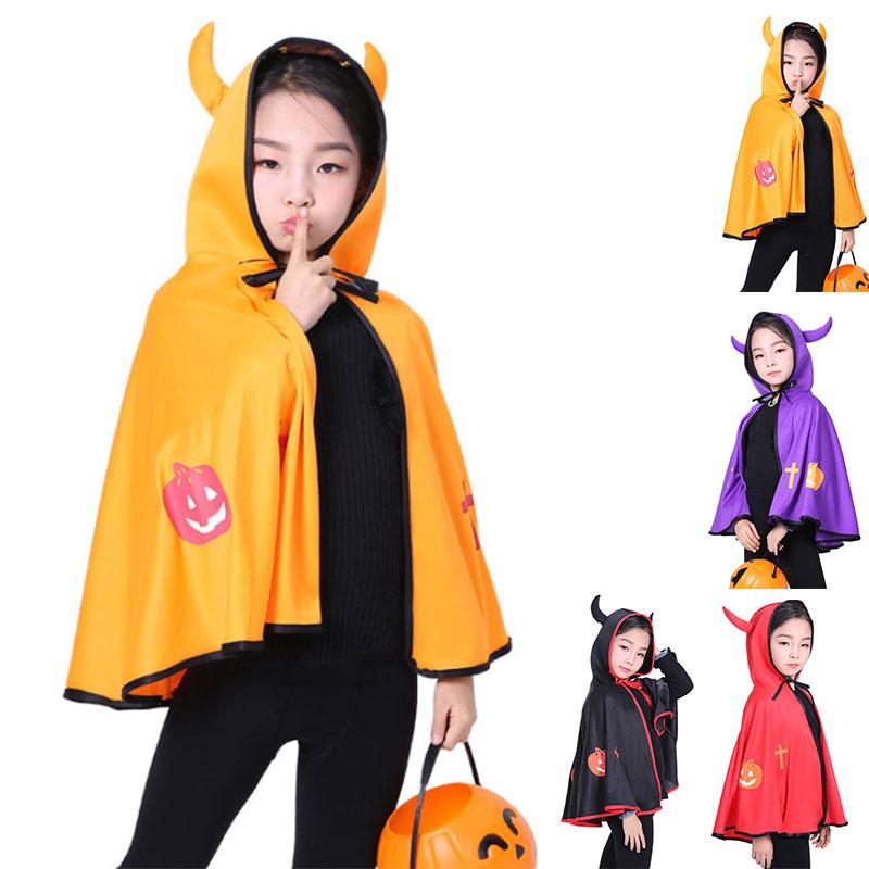 ハロウィンマント ちゃんマント 牛の角 子供用 肩下約48cm フード付き コスプレ コスチューム 魔女 小悪魔 仮装用 Xj Cos22 Akashi 通販 Yahoo ショッピング