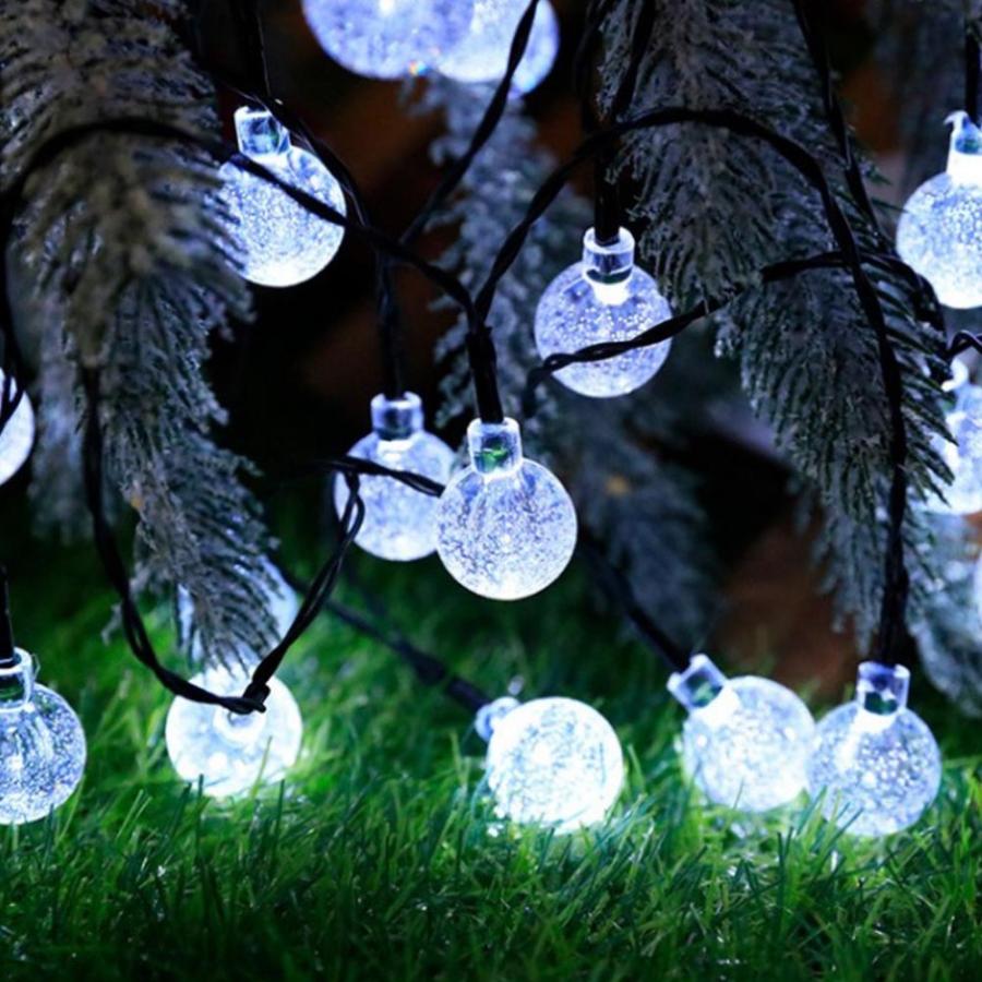 ソーラー LED ストリングライト イルミネーションライト 50電球 ソーラー LED ストリングライト イルミネーションライト 50電球
