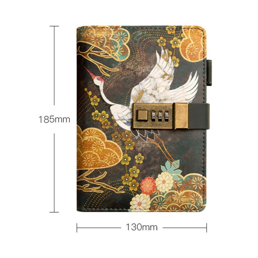 手帳 日記帳 鍵付き A6 日記用ノートブック 古風 おしゃれ 文房具 メモ帳 学生 ビジネス用 ギフト プレゼント Yn Notebook10 Akashi 通販 Yahoo ショッピング