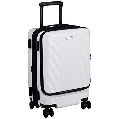 人気定番 ワールドトラベラー スーツケース プリマス エキスパンダブル 安い キャスターストッパー付 ホワイト 機内持ち込み可 35L 3.7kg