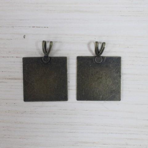 【3営業日以内に発送】デザインアクセサリーアンティークパーツ・金古美台座2個セット【ハンドメイド・手芸】【ギフト包装対応】 | 