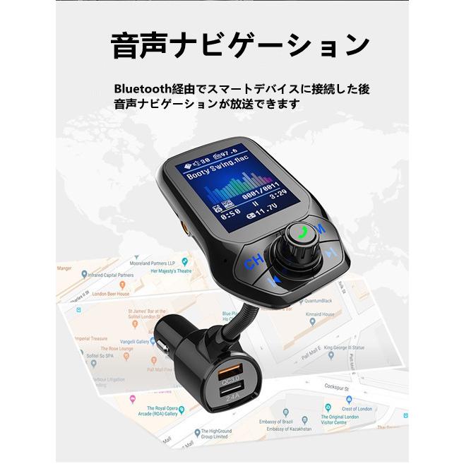 高音質車載用fmトランスミッター ブルートゥースbluetooth Mp3音楽プレーヤー 12 24v車対応 Usb急速充電ポートqc3 0 2 4a シガーソケットカーチャージャー Rl T43 Richlife 通販 Yahoo ショッピング