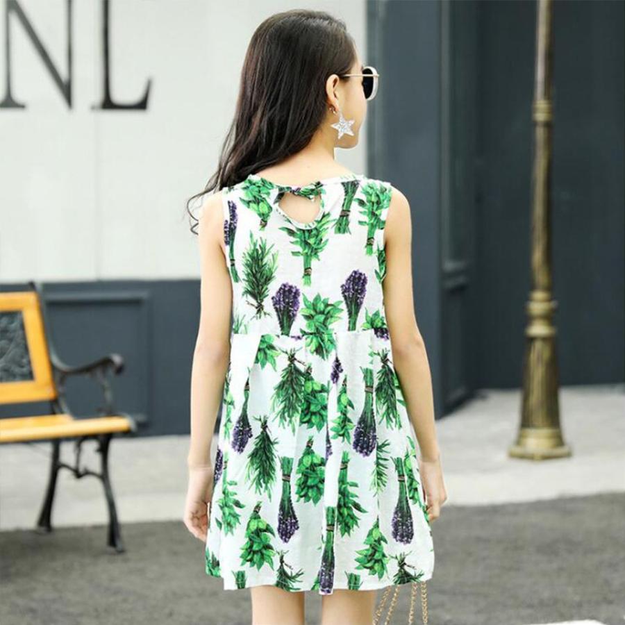 スカート子供服 ワンピース 女の子 子供 パジャマ ノースリーブ プリント 花柄 ドレス カジュアル お姫様 プレゼント 18 Dress612 Richpartsmall 通販 Yahoo ショッピング