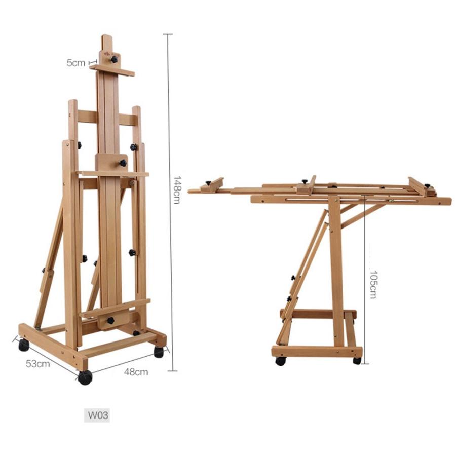 安いそれに目立つ 大型hフレームスタジオイーゼル 多用途 イーゼル 調整可能な 絵画イーゼルスタンド 可動式と傾斜フラット スケッチ デッサン用スタンド 送料込 Zoetalentsolutions Com