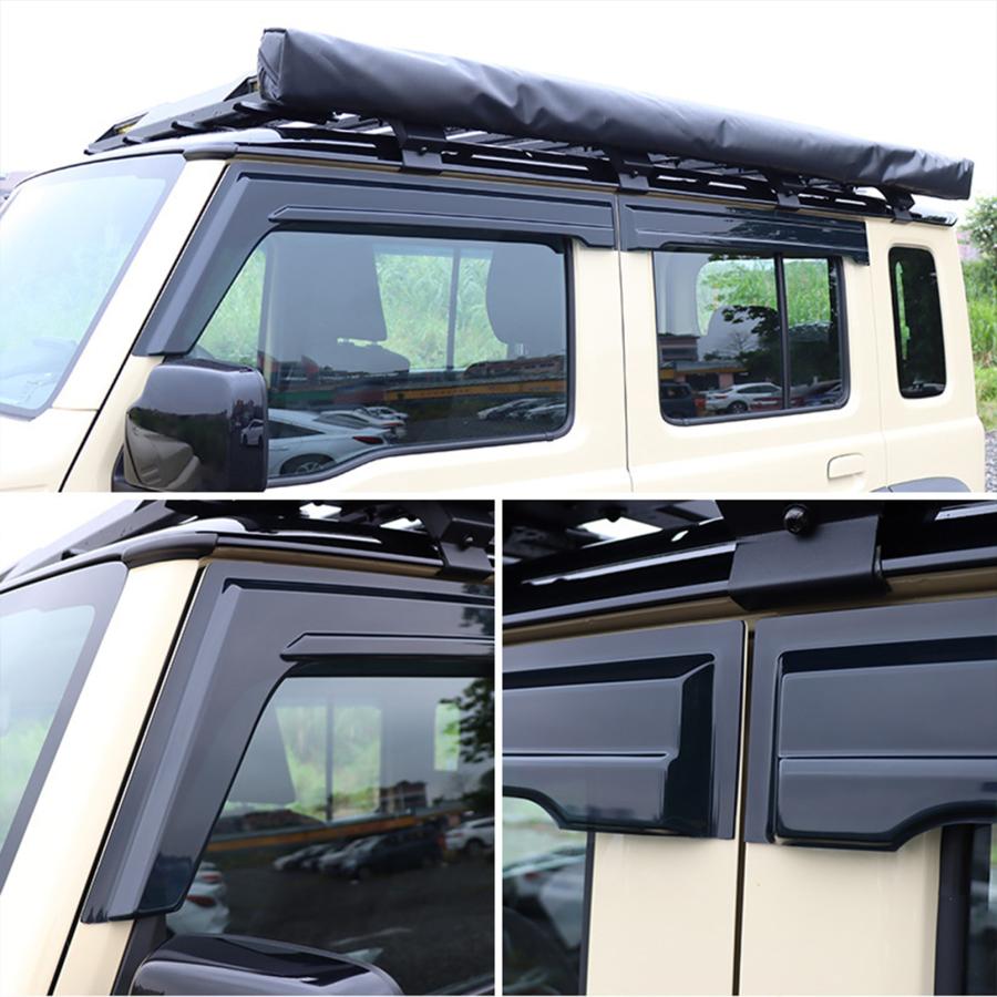 ジムニーノマド JC74 5ドア パーツ ドアバイザー 6pcs 雨よけ サイド