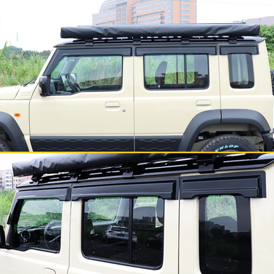 ジムニーノマド JC74 5ドア パーツ ドアバイザー 6pcs 雨よけ サイド
