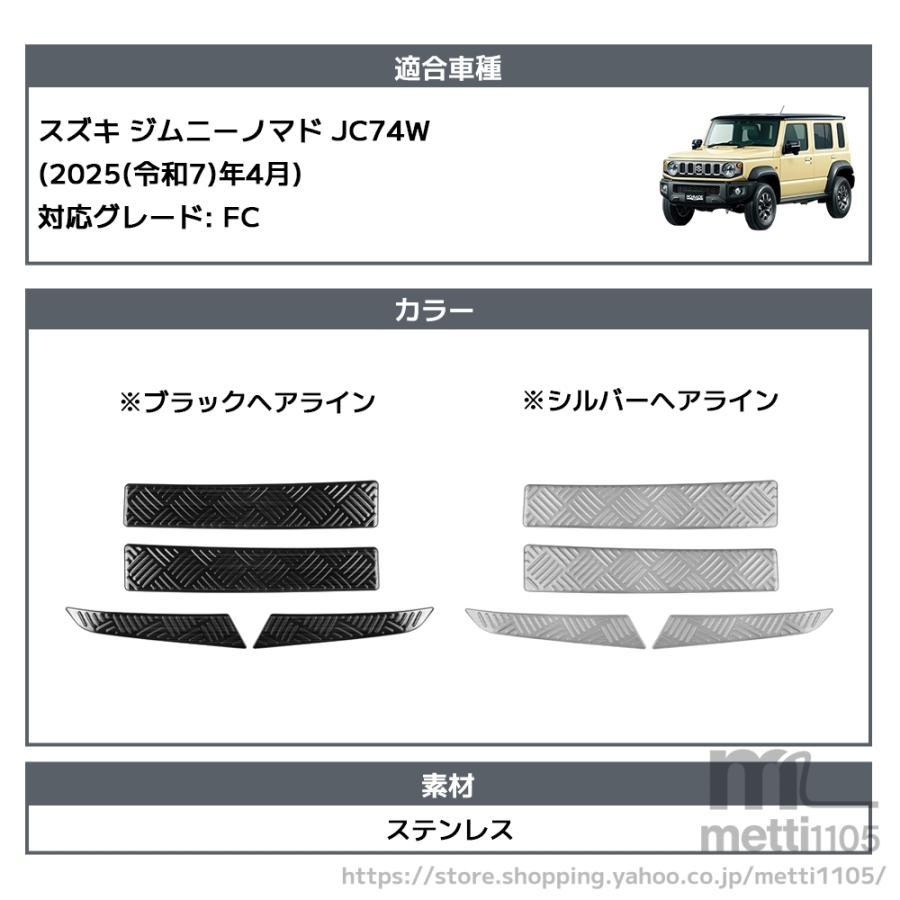 スズキ ジムニーノマド 5ドア パーツ フロントバンパーガーニッシュ