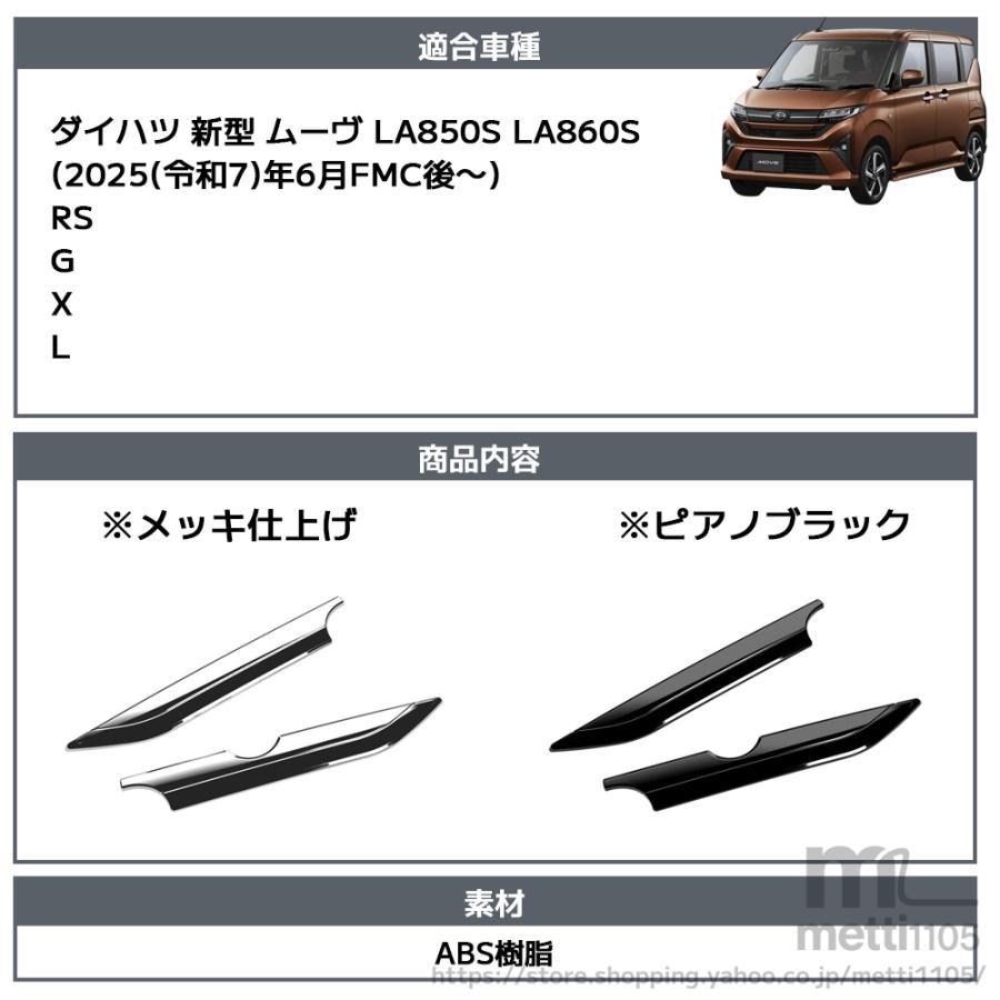ダイハツ 新型 ムーヴ パーツ LA850S LA860S リアガーニッシュ 1P