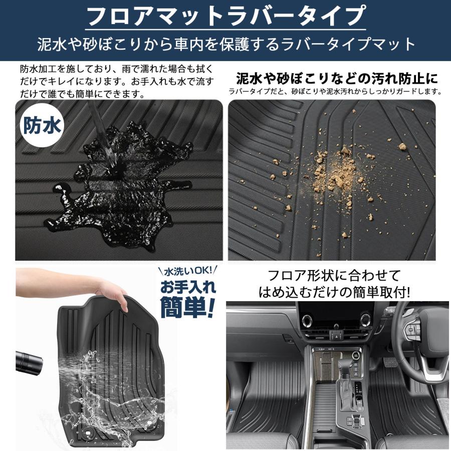 新型 ランドクルーザー 250 パーツ セット割 3D フロアマット ラゲッジ