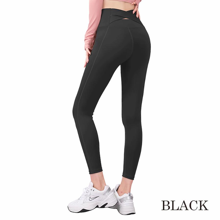 クロスバック ヨガパンツ ヨガウェア レギンス ピラティス ヨガ 腹筋