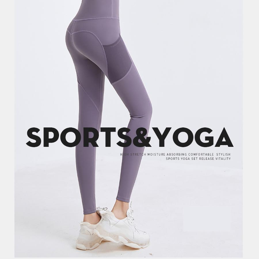 ヨガパンツ ヨガウェア レディース レギンス ポッケ付き ホットヨガ