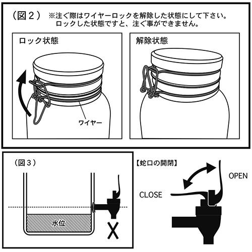 ドリンクサーバー ガラス おしゃれ 6L ダルトン ビバレッジサーバー エリン 6リットル ガラス瓶 蛇口付き 保存瓶 ウォーターサーバー 保存容器｜richsmile｜06