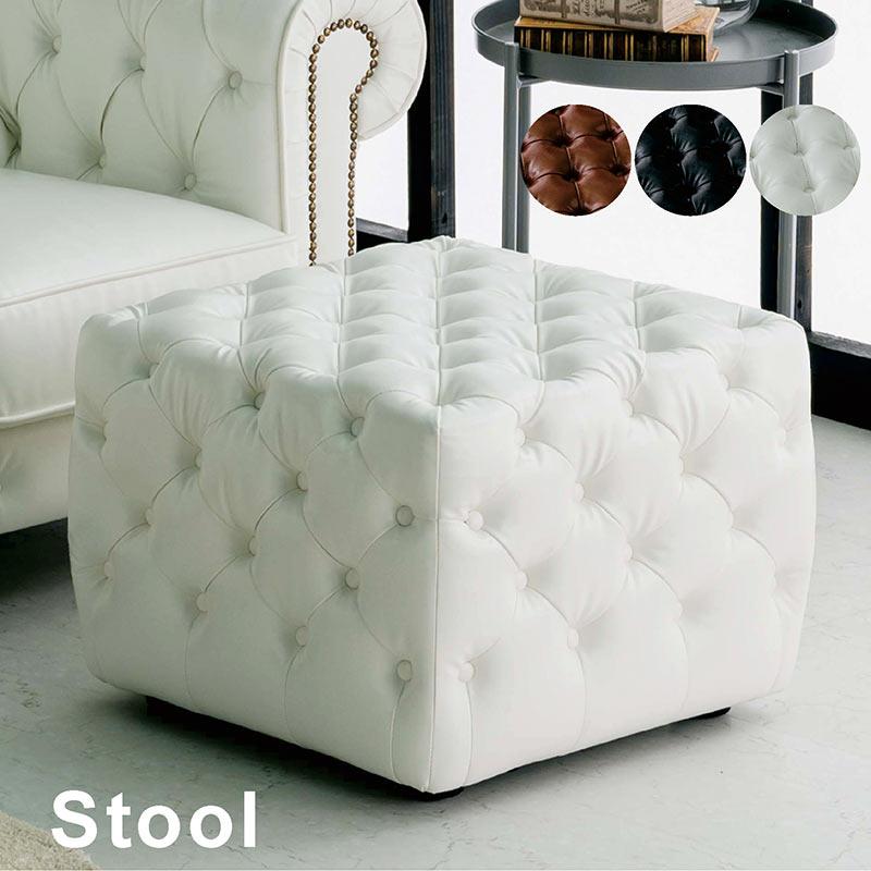 5日P9％〜 オットマン スツール 足置き台 1人 ソファ チェスター