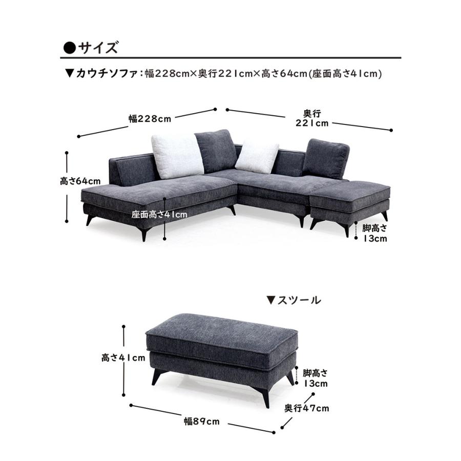 日曜日P最大15％〜カウチソファー ソファセット 3人掛け