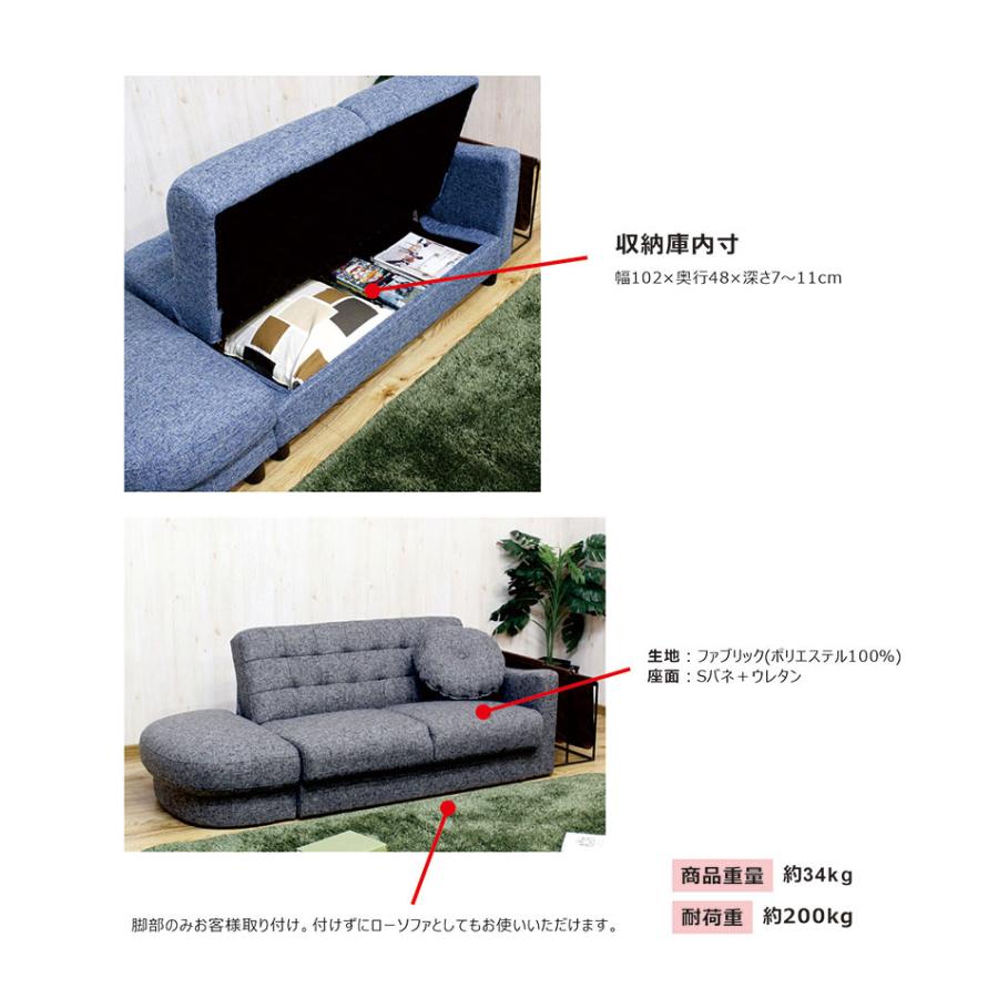 本日+ポイント10% ソファー カウチソファー ファブリック 3人掛け 北欧