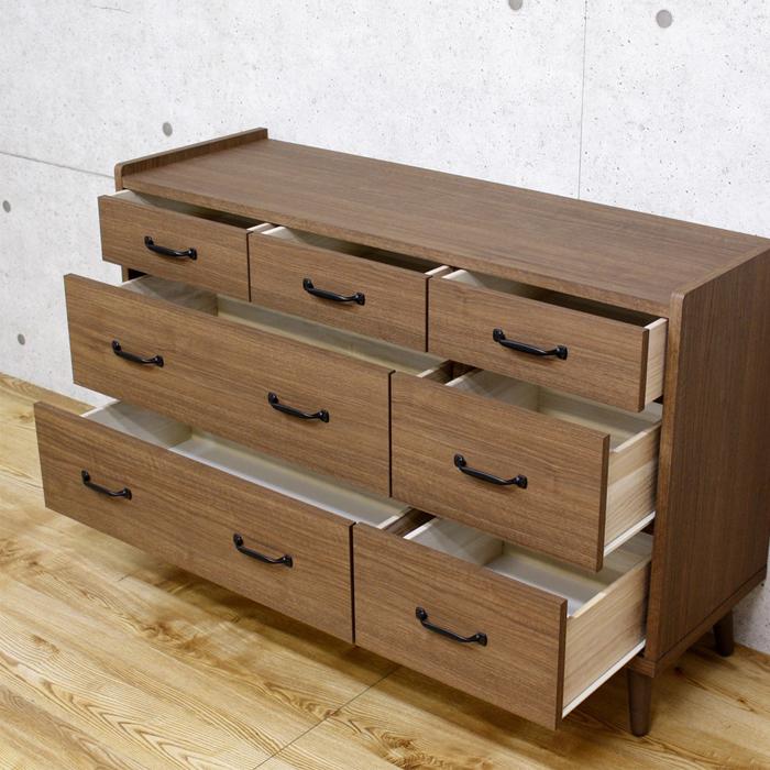 新品未使用 タンス チェスト ローチェスト 幅120cm 国産 3段 d2468 チェスト タンス ローチェスト 完成品 幅120cm 3段 収納 木製