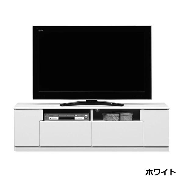 鏡面 テレビボード 幅150 テレビ台 TV台 ホワイト 白 黒 木目調 ロー