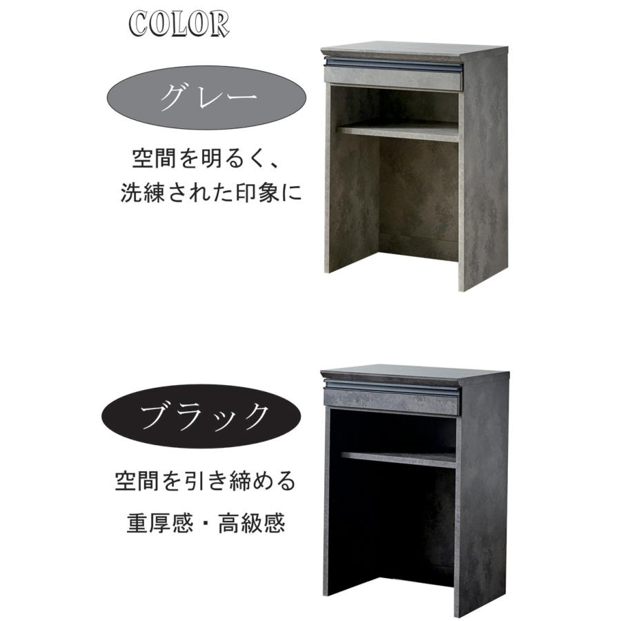 日本製 キッチンカウンター ダストボックス ゴミ箱 幅60cm 本日+ポイント10% キッチンカウンター ゴミ箱収納 60cm スリム 石目調