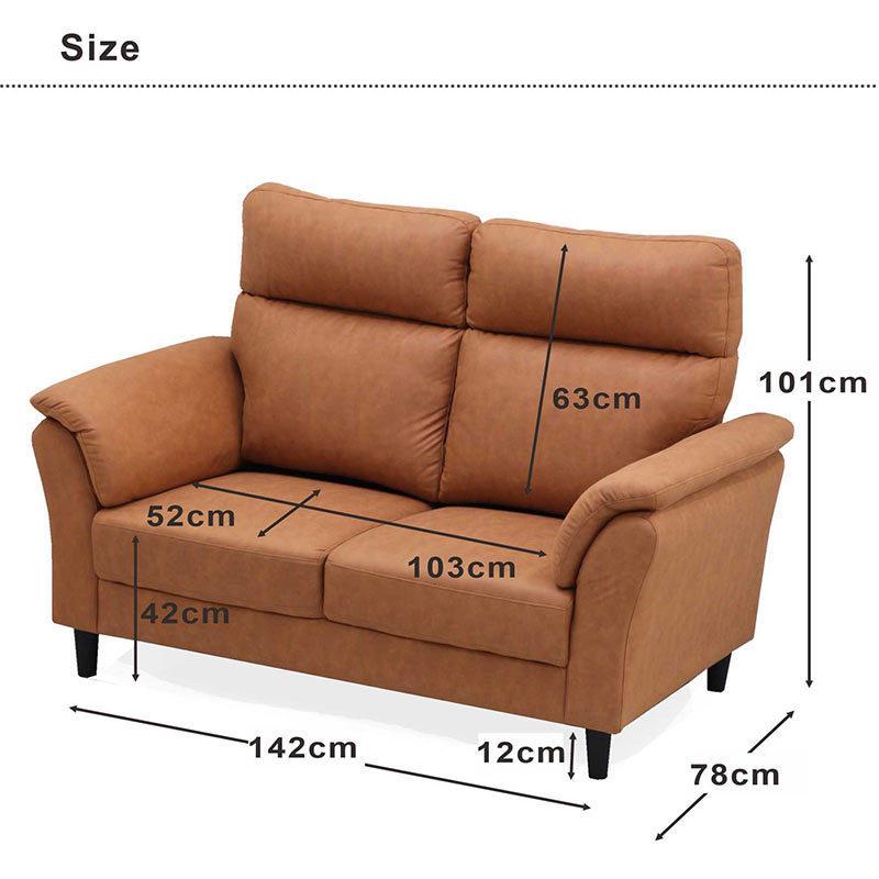 ソファ ソファー 2人掛け おしゃれ 北欧 ハイバック レザー