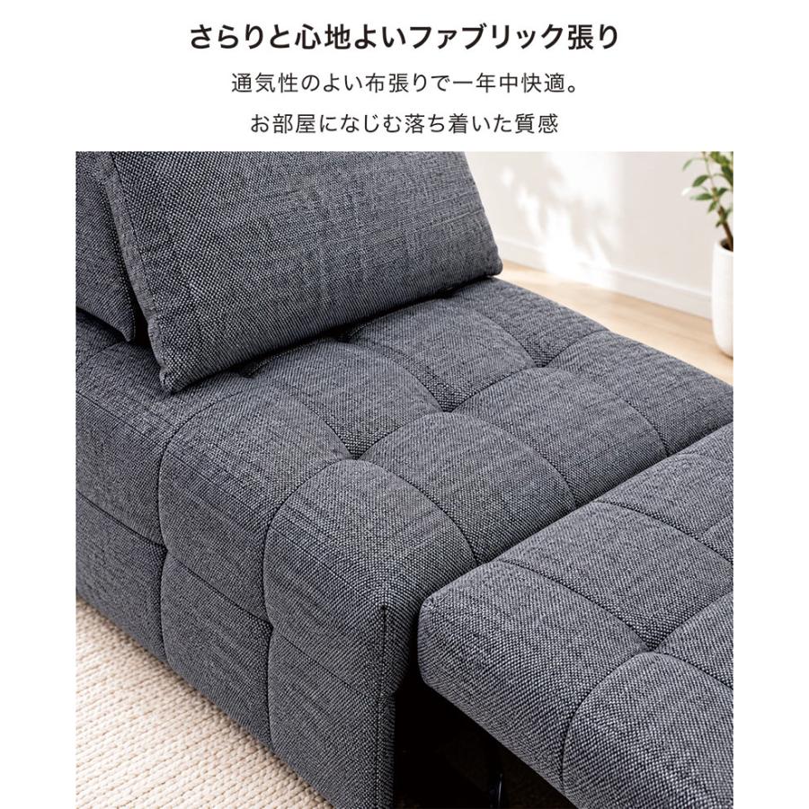 日曜日限定 P15%〜 ソファーベッド セミダブル ソファー ベッド 伸縮 2