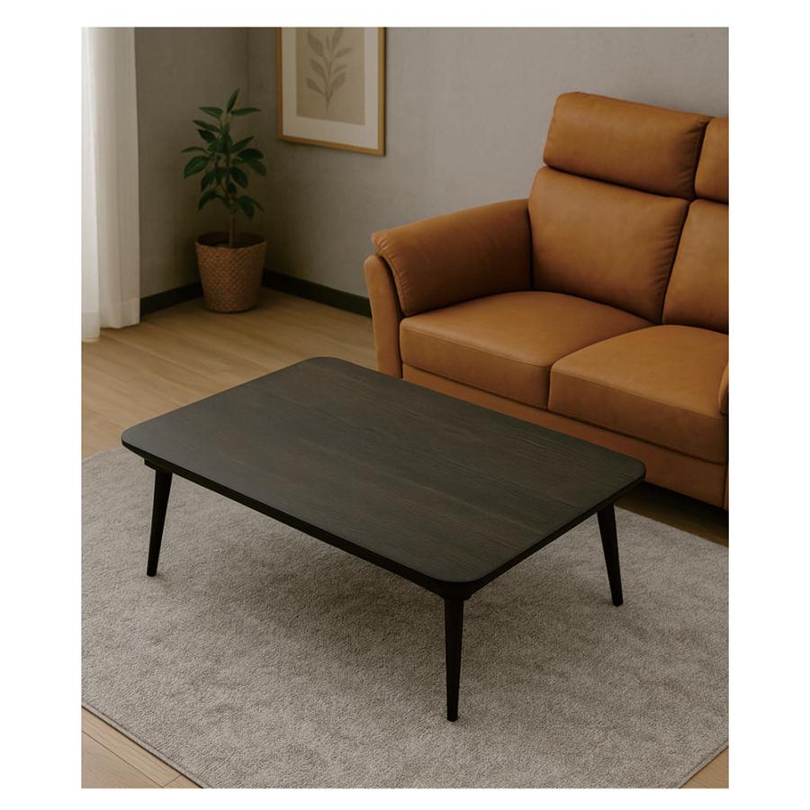 こたつテーブル 120×80 長方形 高さ調節 3段階 ハイタイプ対応 木製