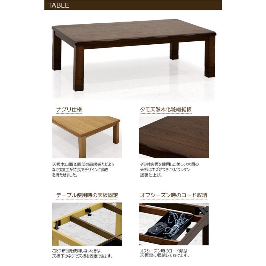 こたつ布団セット 長方形 150こたつテーブル 3点セット おしゃれ 北欧