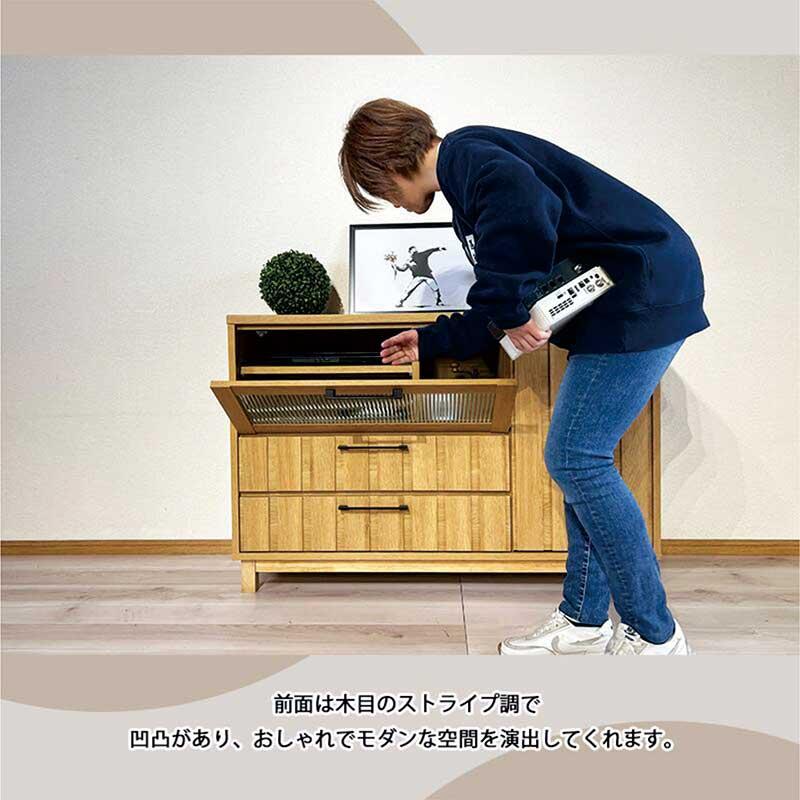 テレビ台 120 完成品 ミドルタイプ テレビボード 収納 北欧 木製