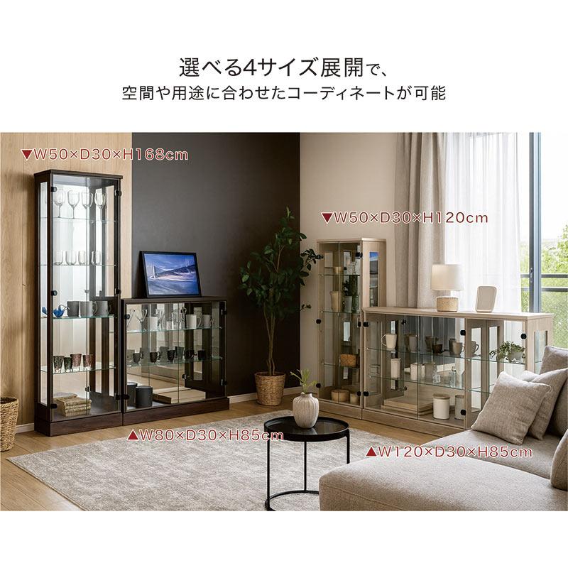 コレクションボード 幅80 ロータイプ 完成品 コレクションケース