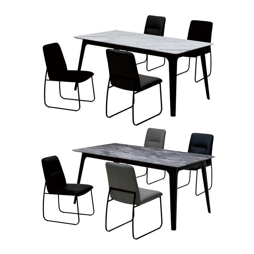 ローボード ダイニングテーブルセット 4人用 135 コンパクト おしゃれ メラミン 【HO1416433998】(51062円)