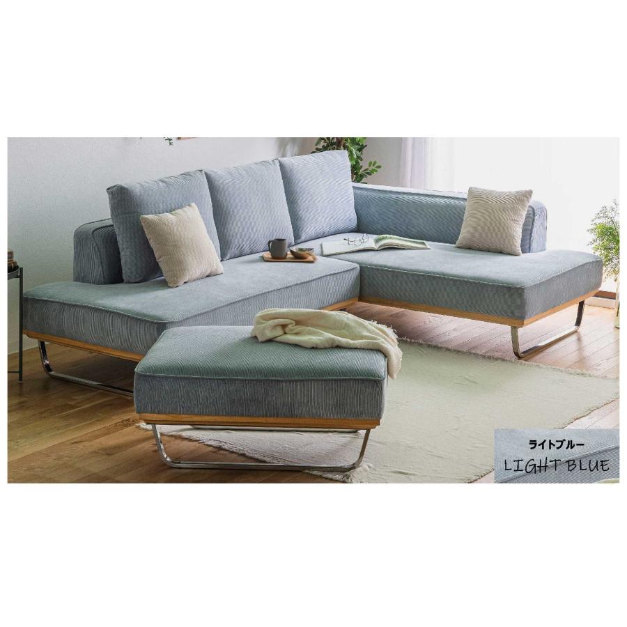 カウチソファ 3人掛けソファ おしゃれ 北欧 L字 コンビネーション