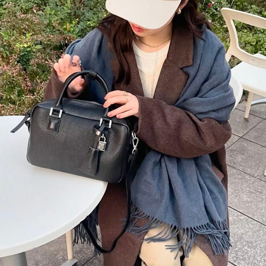 【高級本革】ボストン型ハンドバッグ ショルダーバッグ　南京錠鍵付き 楽天市場】ボストンバッグ ダイヤルロック式南京錠 鍵付き 3way