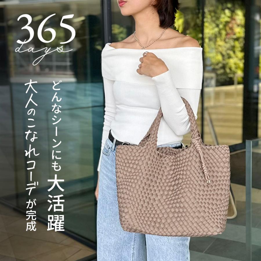 トートバッグ 編み込み レディース おしゃれ ネオプレン バッグ 大容量