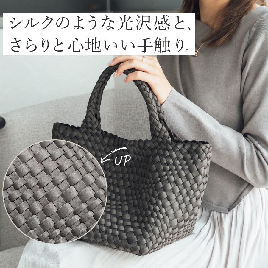 再入荷】編み込みバッグ ミドルサイズ トートバッグ 編み込みトート