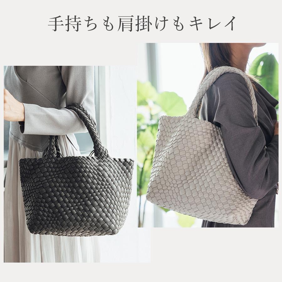 再入荷】編み込みバッグ ミドルサイズ トートバッグ 編み込みトート