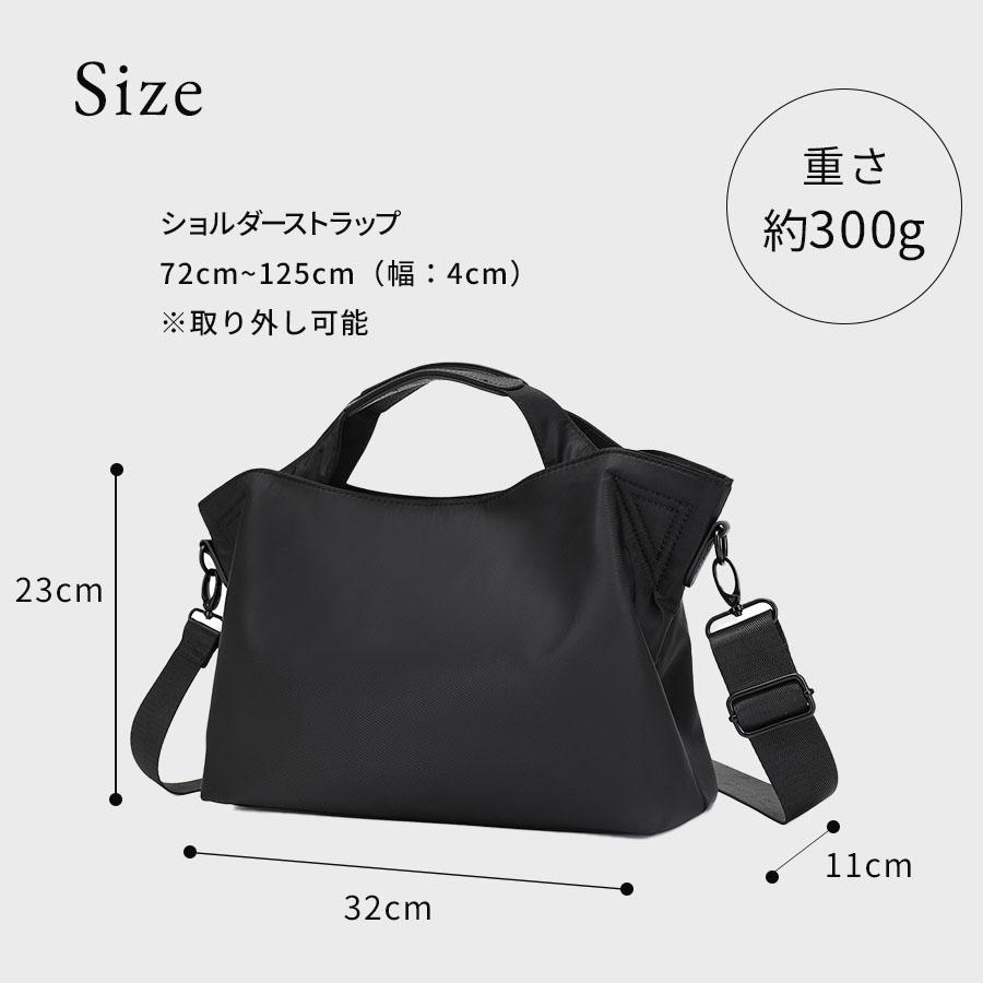 ナイロン×本革 トートバッグ レディース きれいめ ミニトート ナイロン