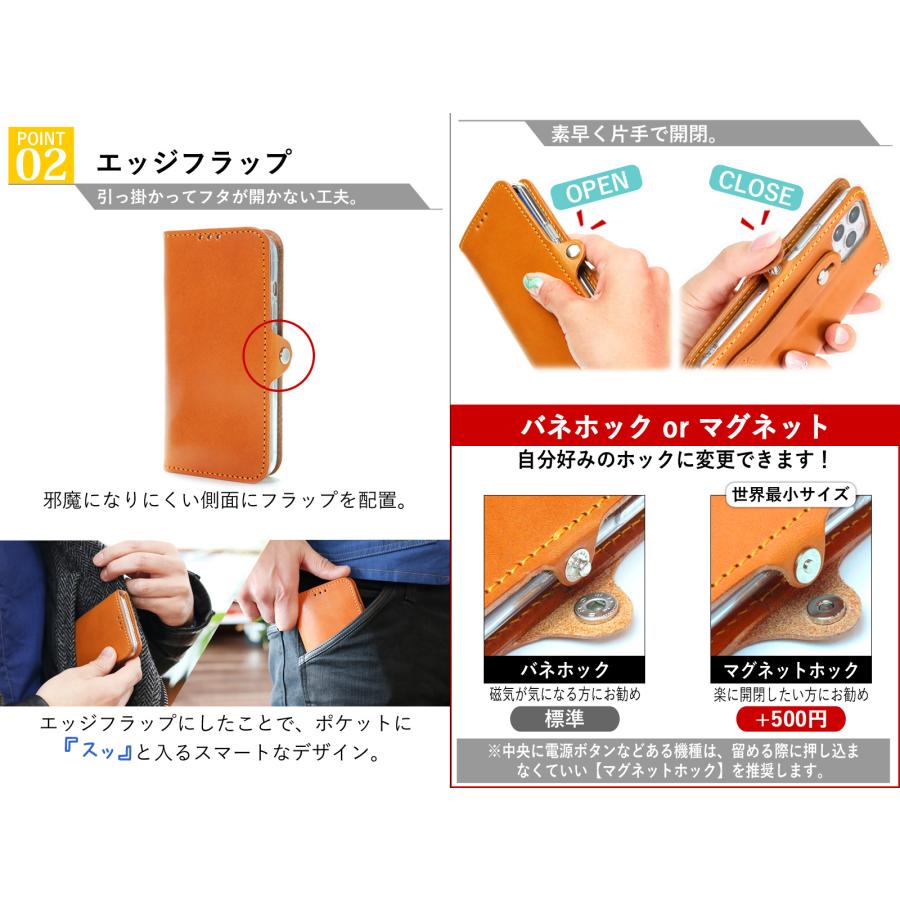 イニシャルスタッズ 手帳型 ケース　14色 iPhone GooglePixel Xperia Galaxy AQUOS TPU ケース レザー カバー リング付 栃木レザー 革 本革 Rickys 名入れ r177 |  | 02