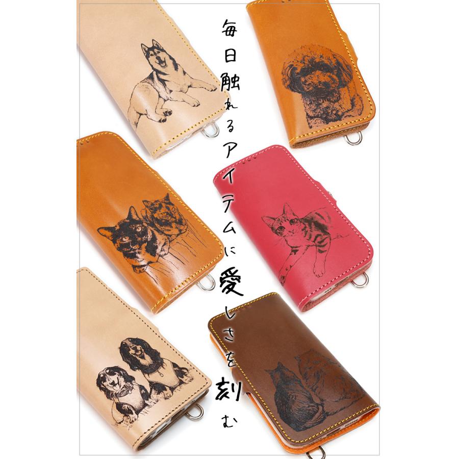 レーザーフォト オリジナル スマホケース 写真入り レーザー 焼印
