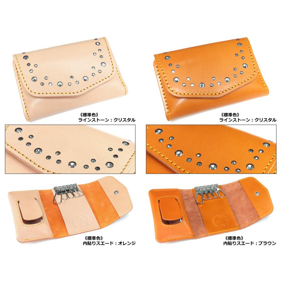 トライアングルインレイ マルチキーケース タイプ2　14色 スマートキー トヨタ ホンダ マツダ スズキ ダイハツ YKKAP LIXIL 本革 レザー 栃木レザー 名入れ r268 |  | 03