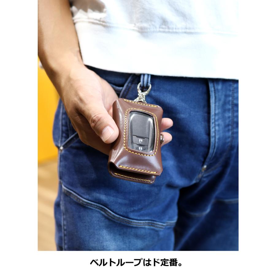 ダブルスマートキーケース タイプ1　14色 スマートキー 2個収納 クリア窓付き メンズ レディース YKKAP LIXIL 三協 本革 栃木レザー 名入れ リッキーズ r262 |  | 07