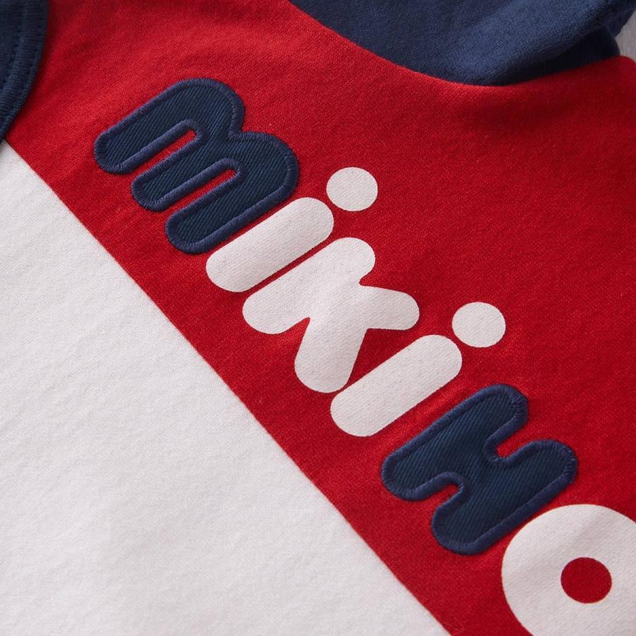 セール30%OFF！ミキハウス 縦ロゴ半袖Tシャツ(80cm-150cm)ミキロゴ 