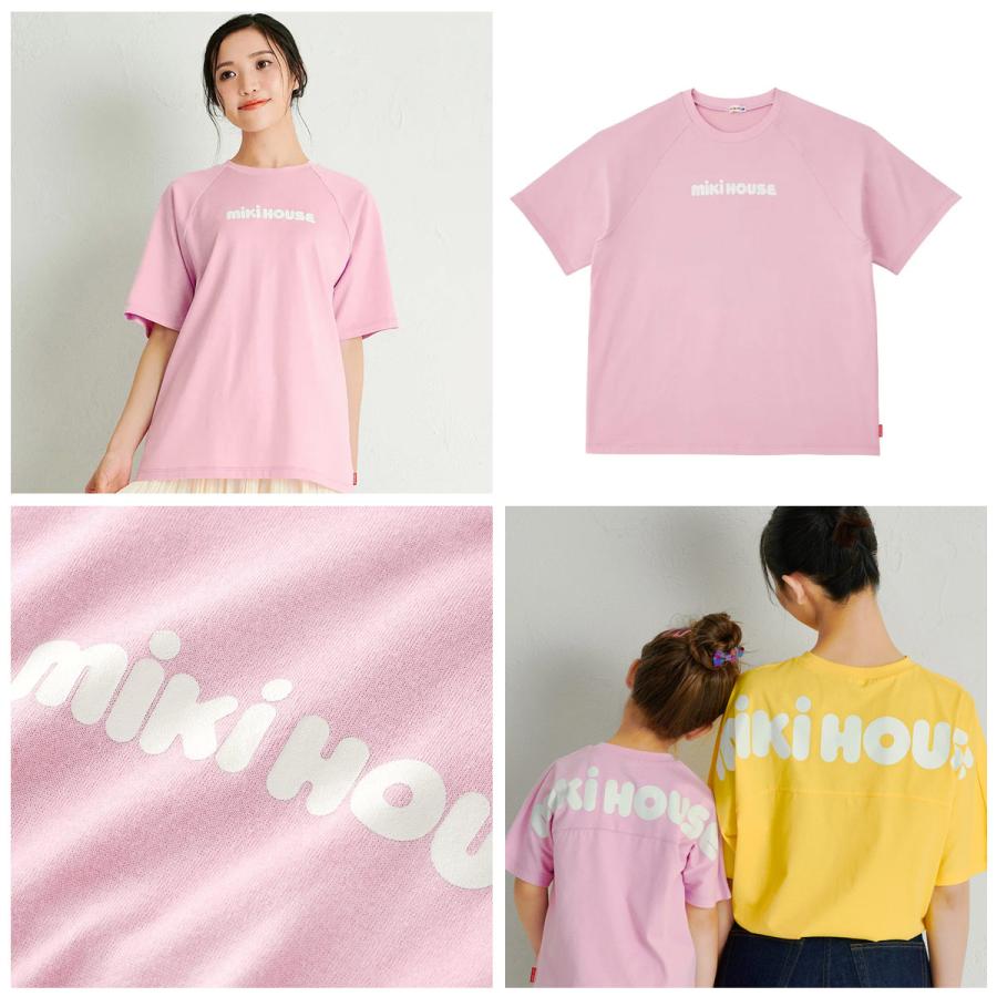 WEB限定】ミキハウス ミキロゴ バックロゴ 大人用 半袖Tシャツ