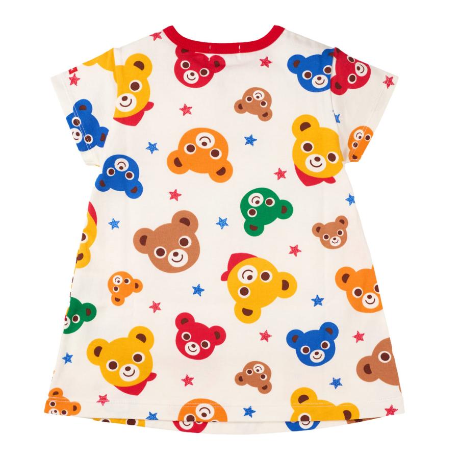 新品タグ付き　ミキハウス　カラフル半袖　プッチー君　２点セット　130 完売品 セール30%OFF！ミキハウス プッチー総柄 半袖 ワンピース(80-130cm