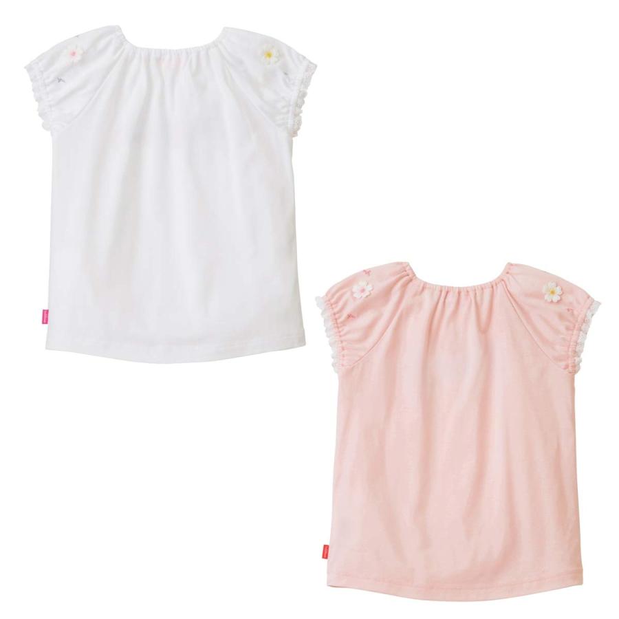 セール30%OFF！ミキハウス リーナちゃん 小花モチーフ 半袖Tシャツ 