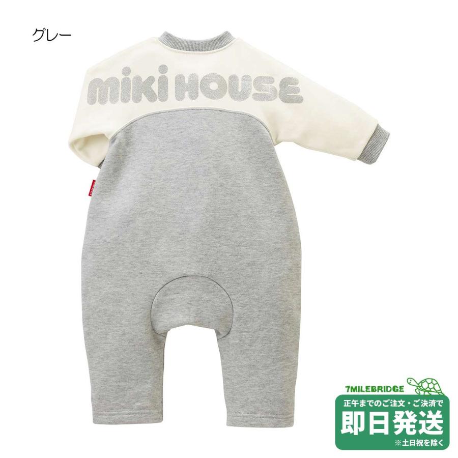 限定品　ミキハウスカバーオール ロンパース ロゴ 長袖 日本製 70cm Amazon.co.jp: [ミキハウス] カバーオール ロンパース ロゴ くま 長袖