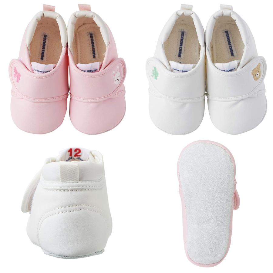セール30%OFF！ミキハウス ワンポイント プレシューズ（11cm-12.5cm 