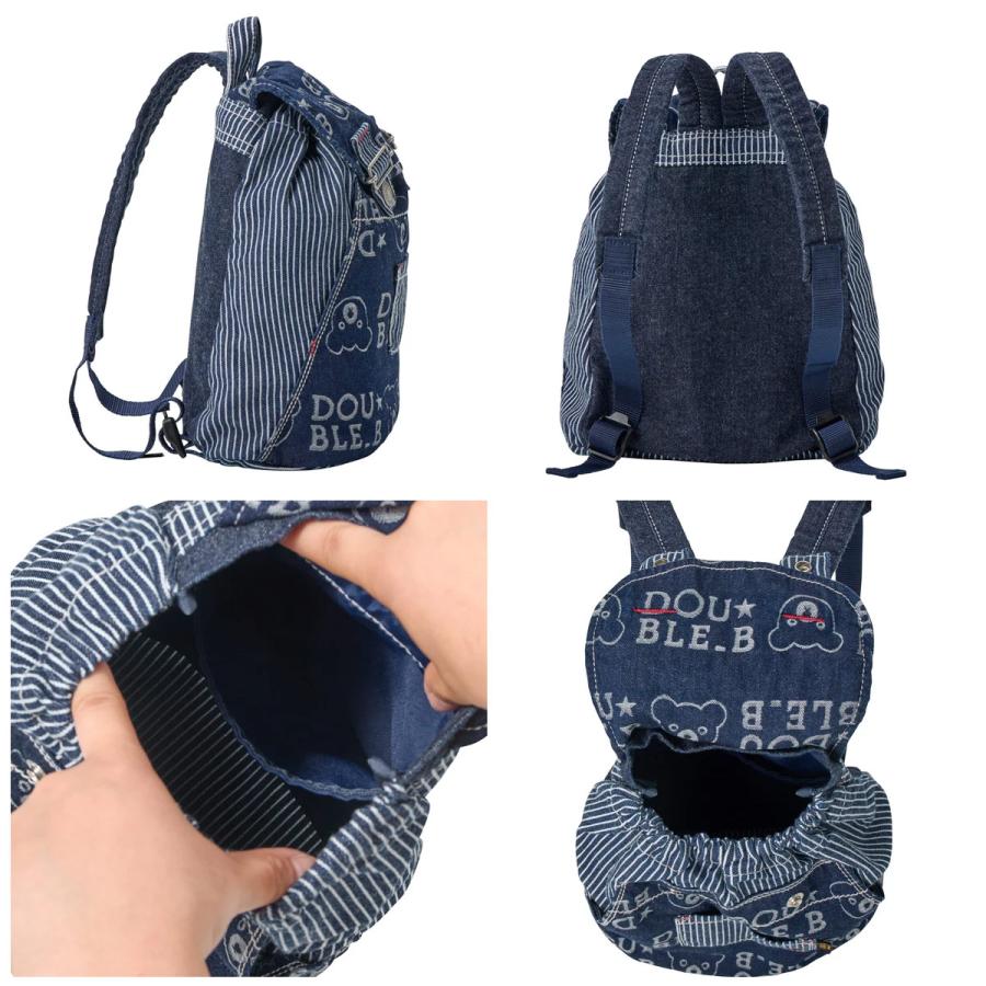 ダブルビー オリジナルジャカードDenimシリーズ 総柄デニム リュック