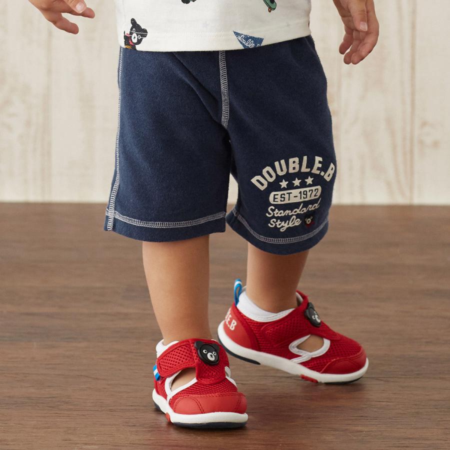 セール30%OFF！ダブルビー パイル素材 6分丈 ハーフパンツ(110cm-140cm