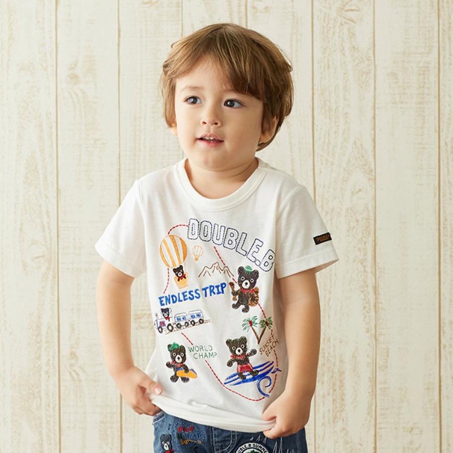 セール30%OFF！ダブルビー 半袖Tシャツ(110-140cm)ミキハウス正規販売 
