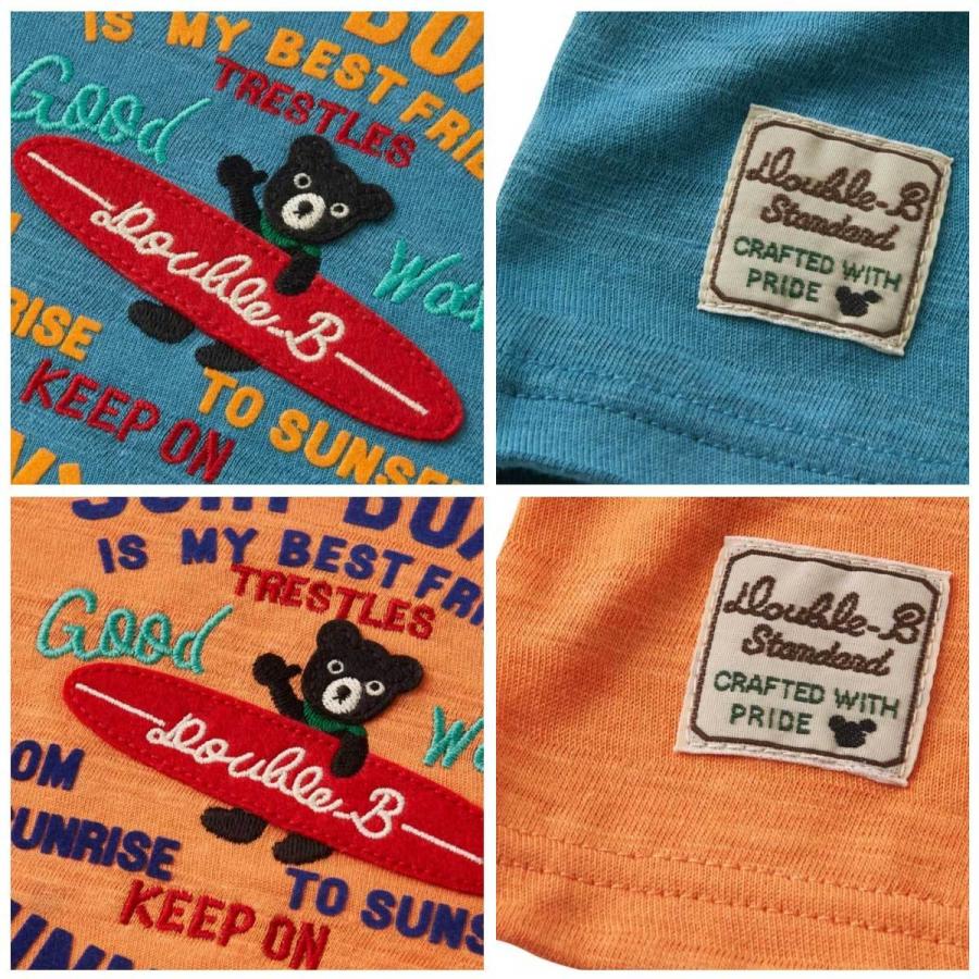 セール30%OFF！ダブルビー サーフテイスト 半袖Tシャツ(110cm・120cm